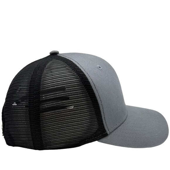 INFINITY HEADWEAR "Don't Tread on Me" Snake Embroidered Grey Black Snapback Hat - Picture 4 of 10